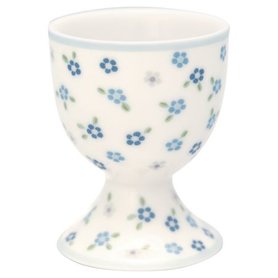GreenGate Eierdop / Egg cup Ellise White H:6,5cm GreenGate Eierdop / Egg cup Ellise White H:6,5cm