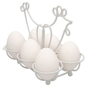GreenGate Eierhouder / Egg holder Hen white H 15,5cm GreenGate Eierhouder / Egg holder Hen white H 15,5cm