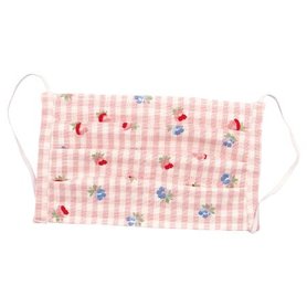 GreenGate Mondkapje / Facemask Viola check pale pink L=20,5cm GreenGate Mondkapje / Facemask Viola check pale pink L=20,5cm