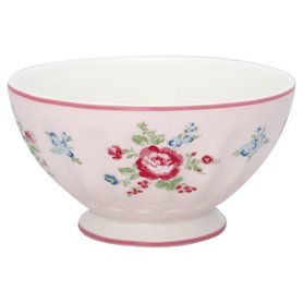 GreenGate Cereal Schaaltje / French bowl xlarge Roberta Pale Pink D:13,5cm GreenGate Cereal Schaaltje / French bowl xlarge Roberta Pale Pink D:13,5cm