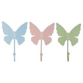 GreenGate Keukenhaak Vlinder mix pastel set3 / Hook Butterfly pastel mix set of 3 ass GreenGate Keukenhaak Vlinder mix pastel set3 / Hook Butterfly pastel mix set of 3 ass