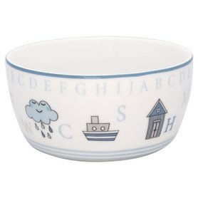 GreenGate Schaaltje Kind / Kids bowl Charlie Blue D:12,2cm GreenGate Schaaltje Kind / Kids bowl Charlie Blue D:12,2cm