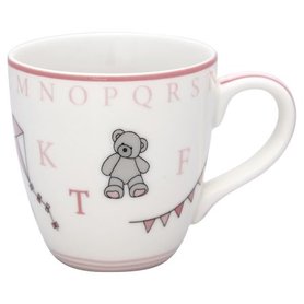 GreenGate Kinder Mok / Kids Mug Charlie Pink H:8cm GreenGate Kinder Mok / Kids Mug Charlie Pink H:8cm