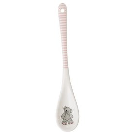 GreenGate Lepel / Kids spoon Charlie Pink L:15,5cm GreenGate Lepel / Kids spoon Charlie Pink L:15,5cm