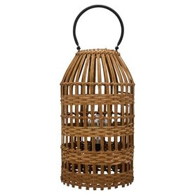 GreenGate Lantaarn / Lantern Nature Willow H:37cm GreenGate Lantaarn / Lantern Nature Willow H:37cm