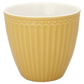 GreenGate Mokje / Latte Cup Alice Honey Mustard H:9cm GreenGate Mokje / Latte Cup Alice Honey Mustard H:9cm