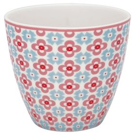 GreenGate Mokje / Latte cup Cordelia White H: 9cm GreenGate Mokje / Latte cup Cordelia White H: 9cm