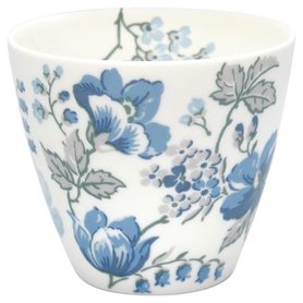 GreenGate Mokje / Latte cup Donna Blue H: 9cm GreenGate Mokje / Latte cup Donna Blue H: 9cm