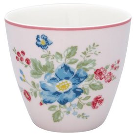 GreenGate Mokje / Latte cup Roberta Pale Pink H: 9cm GreenGate Mokje / Latte cup Roberta Pale Pink H: 9cm