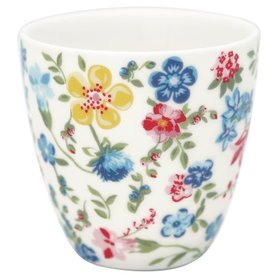 GreenGate Espresso Mokje / Mini latte cup Sophia White H: 6,5cm GreenGate Espresso Mokje / Mini latte cup Sophia White H: 6,5cm
