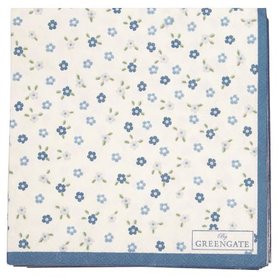 GreenGate Papieren Servet / Paper Napkin Ellise White Small 20pcs GreenGate Papieren Servet / Paper Napkin Ellise White Small 20pcs