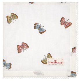 GreenGate Servet / Napkin Maisie White 40x40cm GreenGate Servet / Napkin Maisie White 40x40cm