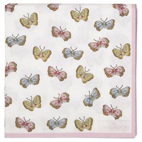 GreenGate Papieren Servet / Paper Napkin Maisie White Small 20pcs GreenGate Papieren Servet / Paper Napkin Maisie White Small 20pcs