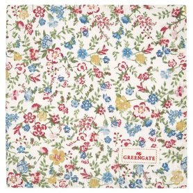 GreenGate Servet / Napkin Sophia White 40x40cm GreenGate Servet / Napkin Sophia White 40x40cm