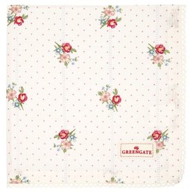 GreenGate Servet / Napkin with Lace Eja White 40x40cm GreenGate Servet / Napkin with Lace Eja White 40x40cm