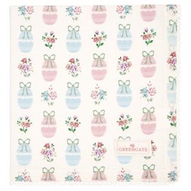 GreenGate Servet / Napkin with Lace Elsie White 40x40cm GreenGate Servet / Napkin with Lace Elsie White 40x40cm