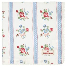 GreenGate Servet / Napkin with Lace Evie White 40x40cm GreenGate Servet / Napkin with Lace Evie White 40x40cm