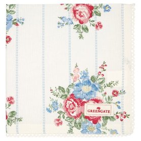 GreenGate Servet / Napkin with Lace Henrietta White 40x40cm GreenGate Servet / Napkin with Lace Henrietta White 40x40cm
