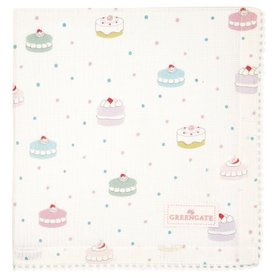 GreenGate Servet / Napkin with Lace Madelyn White 40x40cm GreenGate Servet / Napkin with Lace Madelyn White 40x40cm