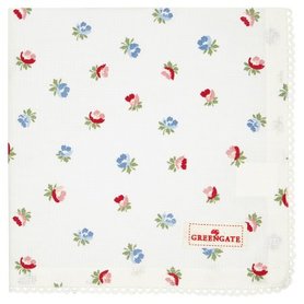 GreenGate Servet / Napkin with Lace Viola White 40x40cm GreenGate Servet / Napkin with Lace Viola White 40x40cm