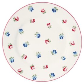 GreenGate Ontbijtbord / Plate Viola White D:20,5cm GreenGate Ontbijtbord / Plate Viola White D:20,5cm
