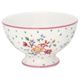 GreenGate Snack Schaaltje / Snack bowl Belle White D:10cm GreenGate Snack Schaaltje / Snack bowl Belle White D:10cm