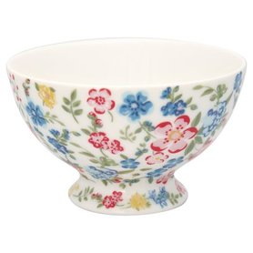 GreenGate Snack Schaaltje / Snack bowl Sophia White D:10cm