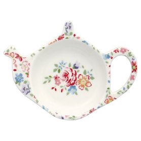 GreenGate Clementine White Theezakjes Houder/ Teabag Holder