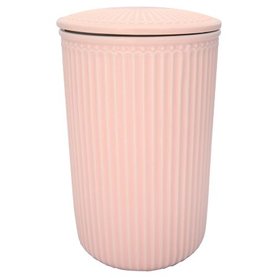 GreenGate Voorraad Pot / Storage Jar Alice Pale Pink Large GreenGate Voorraad Pot / Storage Jar Alice Pale Pink Large