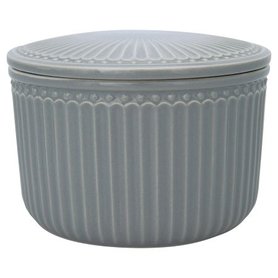 GreenGate Voorraad Pot / Storage Jar Alice Stone Grey Small GreenGate Voorraad Pot / Storage Jar Alice Stone Grey Small