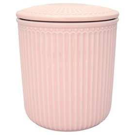 GreenGate Voorraad Pot / Storage Jar Alice Pale Pink Medium GreenGate Voorraad Pot / Storage Jar Alice Pale Pink Medium