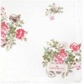 GreenGate Servet / Napkin with Lace Petricia White 40x40cm GreenGate Servet / Napkin with Lace Petricia White 40x40cm