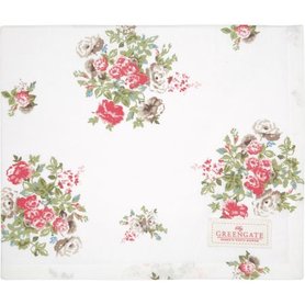 GreenGate Tafelkleed / Tablecloth Petricia White 100x100cm GreenGate Tafelkleed / Tablecloth Petricia White 100x100cm