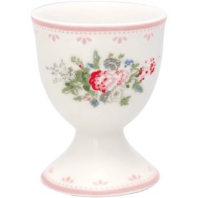 GreenGate Eierdop / Egg cup Petricia White H:6,5cm