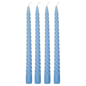 GreenGate Dinerkaars Light Twisted licht blauw set/4