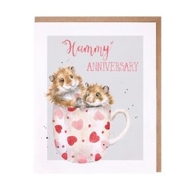Wrendale Birthdaycard "Hammy Anniversary"