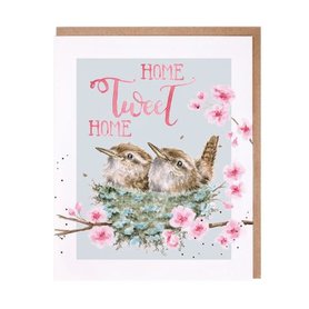 Wrendale 'Home Tweet Home' card