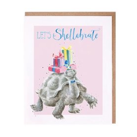 Wrendale Birthdaycard Turtle "Shellebrate" card