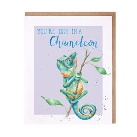 Wrendale 'One in a Chameleon' card