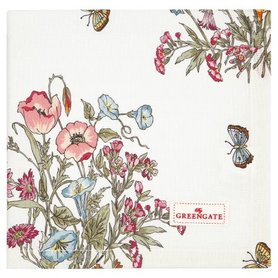 GreenGate Servet / Napkin Myra White 40x40cm GreenGate Servet / Napkin Myra White 40x40cm