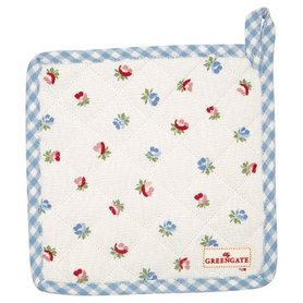 GreenGate Pannenlap / Potholder Viola White set/2  GreenGate Pannenlap / Potholder Viola White set/2