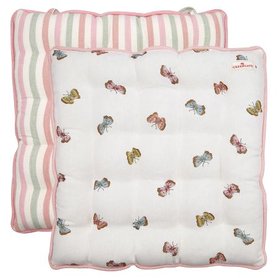 GreenGate Stoelkussen /  Seat cushion Maisie White large GreenGate Stoelkussen /  Seat cushion Maisie White large