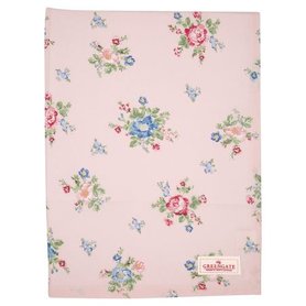 GreenGate Tafelkleed / Tablecloth Roberta Pale Pink 130x170cm GreenGate Tafelkleed / Tablecloth Roberta Pale Pink 130x170cm