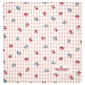 GreenGate Tafelkleed / Tablecloth Viola Check Pale Pink 100x100cm GreenGate Tafelkleed / Tablecloth Viola Check Pale Pink 100x100cm