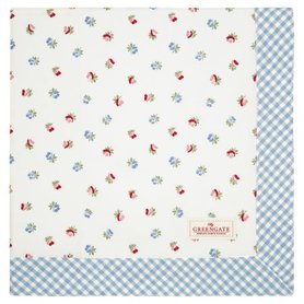 GreenGate Tafelkleed / Tablecloth Viola White 150x150cm GreenGate Tafelkleed / Tablecloth Viola White 150x150cm