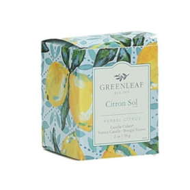 Greenleaf Candle Cube Citron Sol
