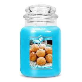 Peach Cobbler Donut Goose Creek Candle 24oz Large Jar Peach Cobbler Donut Goose Creek Candle 24oz Large Jar