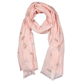 Wrendale Designs Dames Sjaal Muis & Margrietjes Roze Oops-A-Daisy