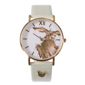 Wrendale Designs Dames Horloge Haas Groen Hare-Brained