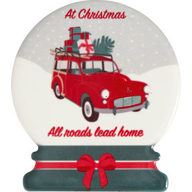 GreenGate Christmas car red Magneet set van 4 GreenGate Christmas car red Magneet set van 4